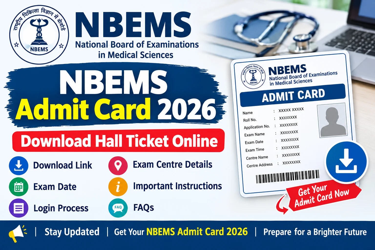 NBEMS Admit Card 2026 Download