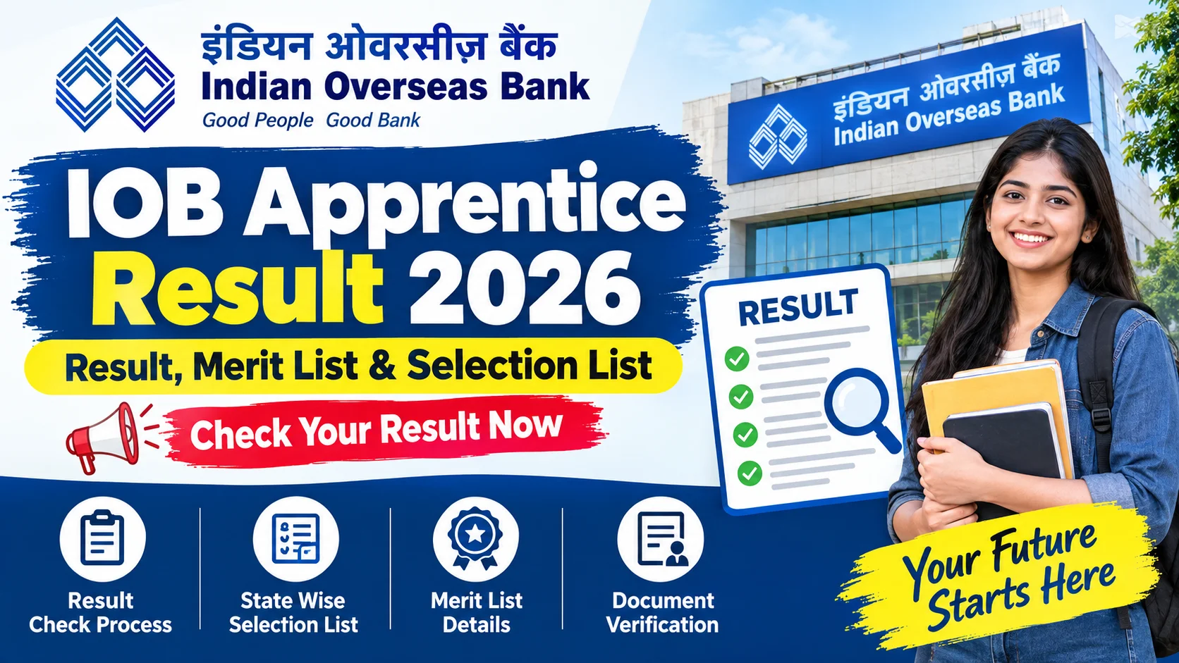 IOB Apprentice Result 2026